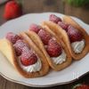 卵1個分で作る♪米粉のいちごオムレット