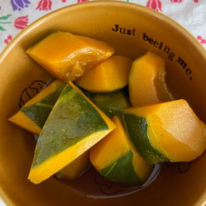 万福の作ってみた!投稿(【レンジで簡単！美味しいかぼちゃの煮物】おばあちゃんの味)