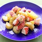 タコとポテトのおつまみ炒め
