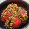 楽ラク手抜キッチン🐶🐾の作ってみた!投稿(今年の夏のトマトサラダ😘🍅スパイシー和風よだれトマト✨)