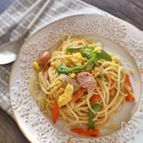 こんなのあったか♡たまごの白ナポリタン