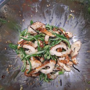 ななももママの作ってみた!投稿(うまい惣菜😋❣ちくわとピーマンの塩昆布マヨネーズ🥗)