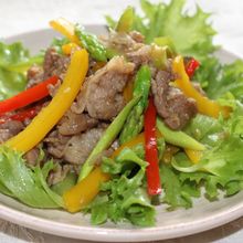 豚肉の中華炒めサラダ