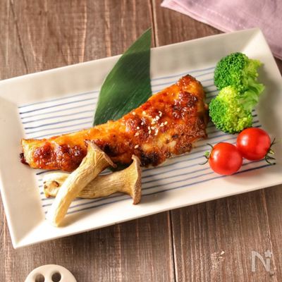 10分でメインおかず完成♪ 鮭の味噌マヨ焼き　塗って焼くだけ