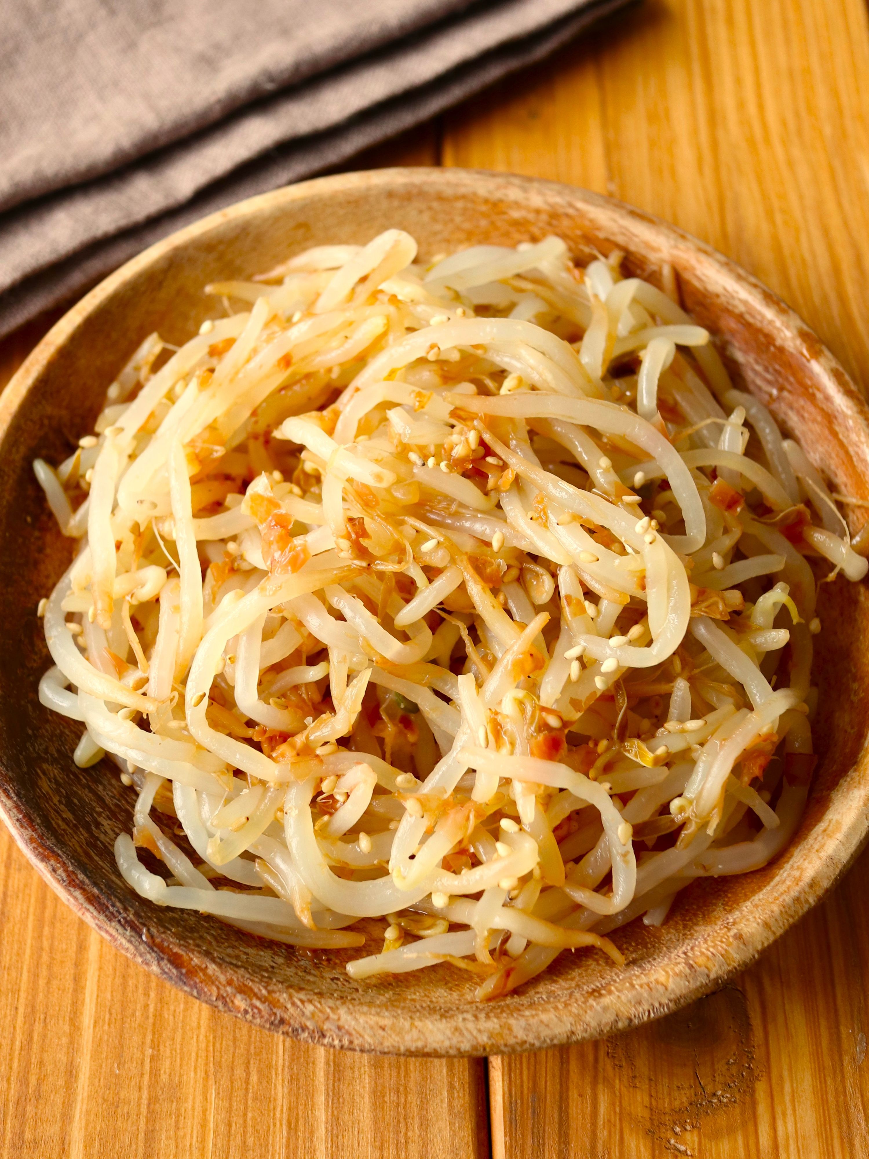 レンジで5分！【もやしの胡麻おかかお浸し】パパッとお手軽♩ | レシピ