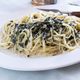 混ぜるだけで絶品！海苔まみれクリームパスタ