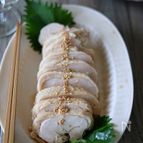 レンジで簡単！罪悪感なくお箸が進む♡【鶏ムネチャーシュー】