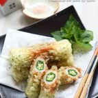 オクラ入りちくわ磯辺揚げ