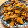 michuの作ってみた!投稿(【豚肉とかぼちゃと舞茸の甘辛みそ炒め】10分かからずに完成♪)