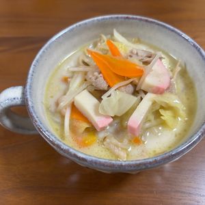 こむぎの作ってみた!投稿(［ちゃんぽん風にゅうめん］栄養満点！柚子こしょうがアクセント)