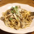コク旨秋色♪【4種のきのこの醤油麹パスタ】
