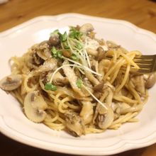 コク旨秋色♪【4種のきのこの醤油麹パスタ】