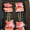 【生ハムトマトの洋風炙り串】今日のおつまみの工程1
