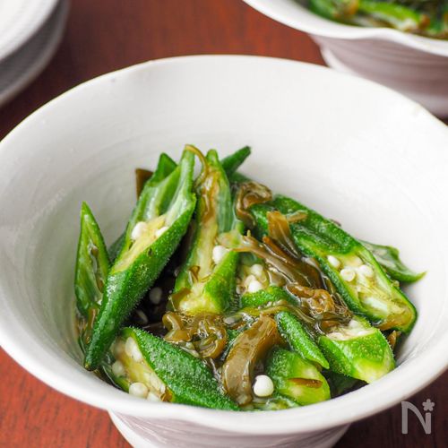 【オクラとめかぶの和え物】夏に備える栄養副菜