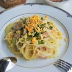 かんたん♪美味しい♡クリーミーな豆乳＆ベーコンのパスタ