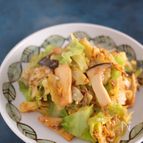 まるでお好み焼き！ちりちりキャベツのかつお節炒め