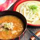 ピリ辛ネギ味噌つけだれで！スタミナ豚肉うどん