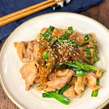【ニラ豚チャプチェ】春雨に旨味しみしみ！簡単おかず