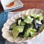 非加熱で簡単☆キャベツときゅうりとわかめのごま和え