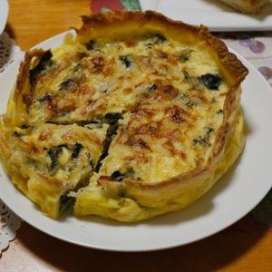 さやの作ってみた!投稿(パイシートで簡単【サーモンとほうれん草のキッシュ】)