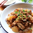 生姜でぽかぽか＊豚肉と大根の甘辛煮