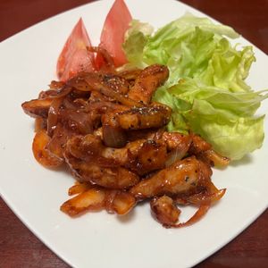 りんごの作ってみた!投稿(ご飯がすすむ！豚ロースで作る「ポークチャップ」)