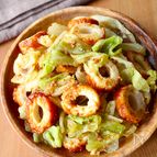 レンジで5分！【キャベツとちくわの胡麻和え】栄養満点副菜♩