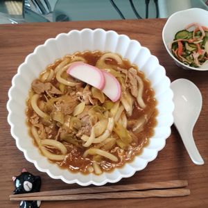 ゆの作ってみた!投稿(5分で完成♡お蕎麦屋さんみたいなカレーうどん)