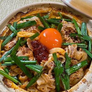 楽ラク手抜キッチン🐶🐾の作ってみた!投稿(【旨辛豚キムチの鍋焼きうどん】熱々を召し上がれ)