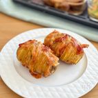 チーズ＆ベーコンの ハッセルバックポテト