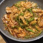 甘辛てりてり！豚バラ肉のBBQソース炒め！