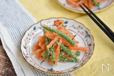 さやいんげん 胡麻和え