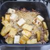 だし醤油で味付け「薄揚げと豆腐のカリカリ春雨炒め」の工程3