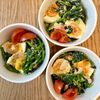 わいワインの作ってみた!投稿(子供も喜ぶ♡『ほうれん草と半熟卵の胡麻味噌ツナサラダ』)