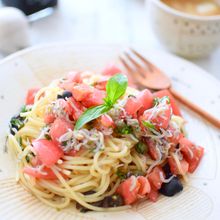驚くほど簡単で美味しい！切って混ぜるだけの冷製パスタ