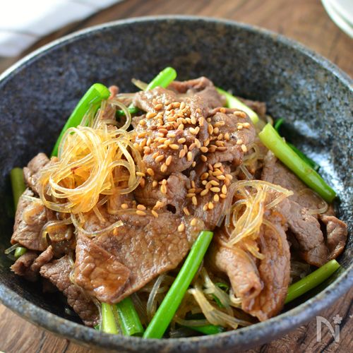 春雨がちゅるっ♪焼肉タレで牛肉の炒め物 l お弁当にも◎