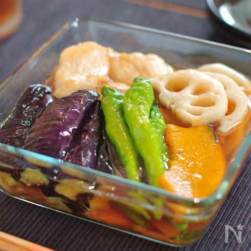 漬けるだけ簡単♪鶏むね肉と野菜の揚げ浸し