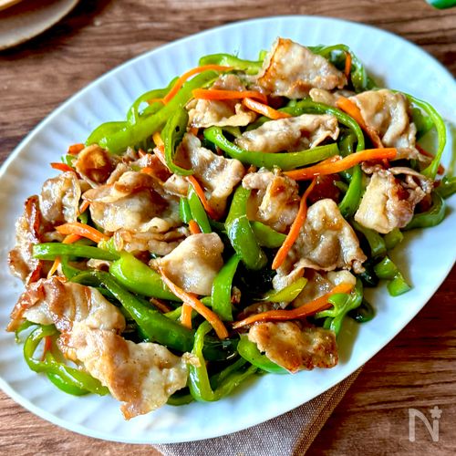 ワンパン10分【豚バラとピーマンの中華風炒め】ご飯がすすむ♪