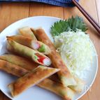 揚げない春巻き＊枝豆チーズカニカマ春巻き