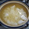出汁が効いた「牡蠣雑炊」の工程2