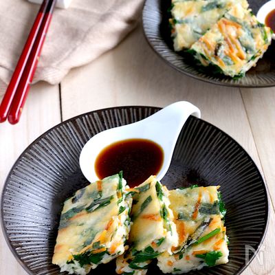 癖になるやみつきの美味しさ♪もっちもち米粉のニラチヂミ