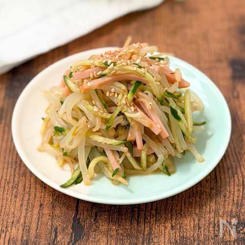 レンジで簡単！あと一品に【もやしの中華サラダ】
