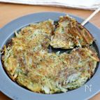 じゃがいもと新玉ねぎのあおさガレット