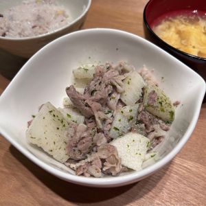 まなの作ってみた!投稿(これはやみつき「豚こまののり塩炒め」)