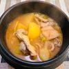 puricoの作ってみた!投稿(豚こまでカムジャタン風味噌キムチ鍋)