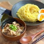 【煮込み５分で激うま】スタミナニンニク醤油つけ麺