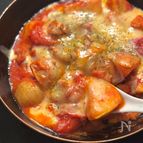 15分で簡単！鶏じゃがのチーズトマト煮！🧀🍅