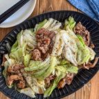 キャベツと豚こまの《にんにく♡旨ぽん炒め》