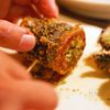 秋刀魚の香味パン粉ロール焼きの工程5