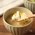 中華風【豆腐とコーンのふわふわ玉子スープ】食べるまで10分